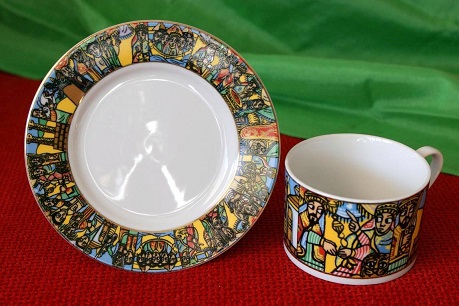 Service à Thé en porcelaine éthiopien